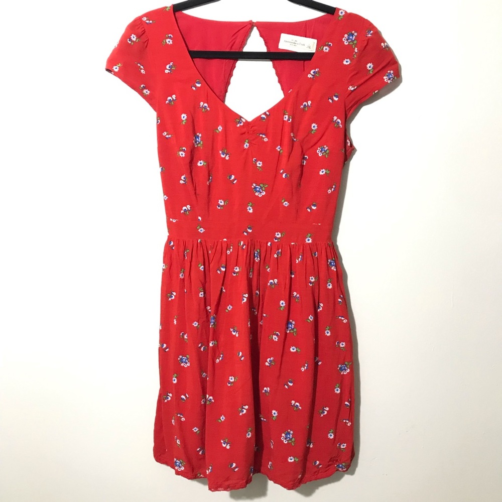 Abercrombie & Fitch Floral Open Back Mini Dress